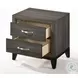 Valdemar Brown Fabric and Weathered Gray Upholstered Bedroom Set