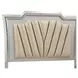 Kaitlyn Gray and Champagne Queen Upholstered Storage Panel Bed with LED