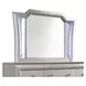 Kaitlyn Champagne Rectangular Dresser Mirror with LED and Nailhead Trim