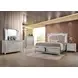 Kaitlyn Champagne Rectangular Dresser Mirror with LED and Nailhead Trim