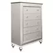 Kaitlyn Gray and Champagne Upholstered Storage Panel Bedroom Set with LED