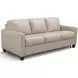 Millbrook Taupe Plain Leather Living Room Set