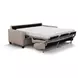 Millbrook Taupe Plain Leather 85" Queen Sleeper Sofa