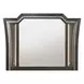 Kaitlyn Metallic Gray Arched Dresser Mirror with LED