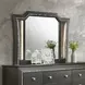 Kaitlyn Metallic Gray Arched Dresser Mirror with LED