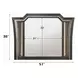 Kaitlyn Metallic Gray Arched Dresser Mirror with LED