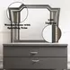 Kaitlyn Metallic Gray Arched Dresser Mirror with LED