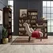 Brayton Manor Cognac Stepped Bookcase Wall