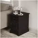 Craftsman Antique Black Chairside Table