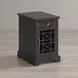 Craftsman Antique Black Chairside Table