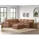 Whitlock Caramel 3 Piece Modular RAF Sectional