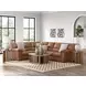 Whitlock Caramel 3 Piece Modular RAF Sectional