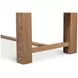 Bauhaus Beige 110" Rectangular Extendable Dining Table