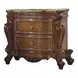 Picardy Dark Brown and Honey Oak Upholstered Panel Bedroom Set with Nailhead Trim