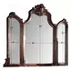 Picardy Honey Oak Arched Tri Fold Dresser Mirror