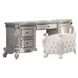 Picardy Antique Pearl 3 Drawer Vanity Desk