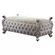 Picardy Antique Pearl Upholstered 58" Accent Bench