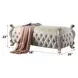 Picardy Antique Pearl Upholstered 58" Accent Bench