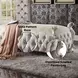 Picardy Antique Pearl Upholstered 58" Accent Bench