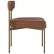 Astellan Bravo Cognac Upholstered Dining Chair Set of 2