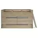 District Weathered Oak Twin Captains Storage Bed