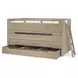 District Weathered Oak Twin Captains Storage Bed