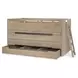 District Weathered Oak Twin Captains Storage Bed