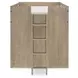 District Weathered Oak Twin Captains Storage Bed