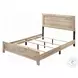 Miquell Natural Eastern King Panel Bed