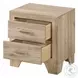 Miquell Natural 2 Drawer Nightstand