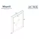 Miquell Natural Square Dresser Mirror