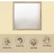 Miquell Natural Square Dresser Mirror