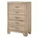 Miquell Natural 5 Drawer Chest