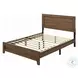 Miquell Oak Eastern King Panel Bed