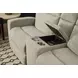 Score Beige 74" Zero Gravity Power Reclining Loveseat with Console and USB Charging