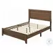 Miquell Oak Queen Panel Bed