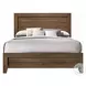 Miquell Oak Queen Panel Bed