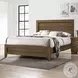 Miquell Oak Queen Panel Bed