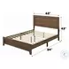 Miquell Oak Queen Panel Bed