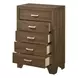 Miquell Oak 5 Drawer Chest