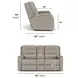 Arlo Gray 76" Power Reclining Loveseat with Console and USB Charging