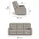 Arlo Gray 87" Triple Power Reclining Sofa with USB Charging