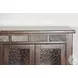 Maple Haze Dark Brown Wood 4 Glass Door 42" Bookcase