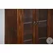 Maple Haze Dark Brown Wood 4 Glass Door 42" Bookcase