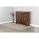 Maple Haze Dark Brown Wood 4 Glass Door 42" Bookcase