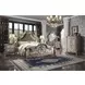 Dresden Vintage Bone White and Gray Upholstered Panel Bedroom Set