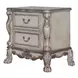 Dresden Vintage Bone White and Gray Upholstered Panel Bedroom Set