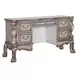 Dresden Vintage Bone White and Gray Upholstered Panel Bedroom Set