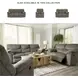 Alphons Putty 70" Reclining Loveseat