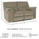 Alphons Briar 70" Reclining Loveseat